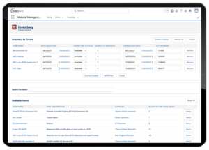 Lockbox lims inventory management