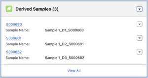 naming derived samples in a lims