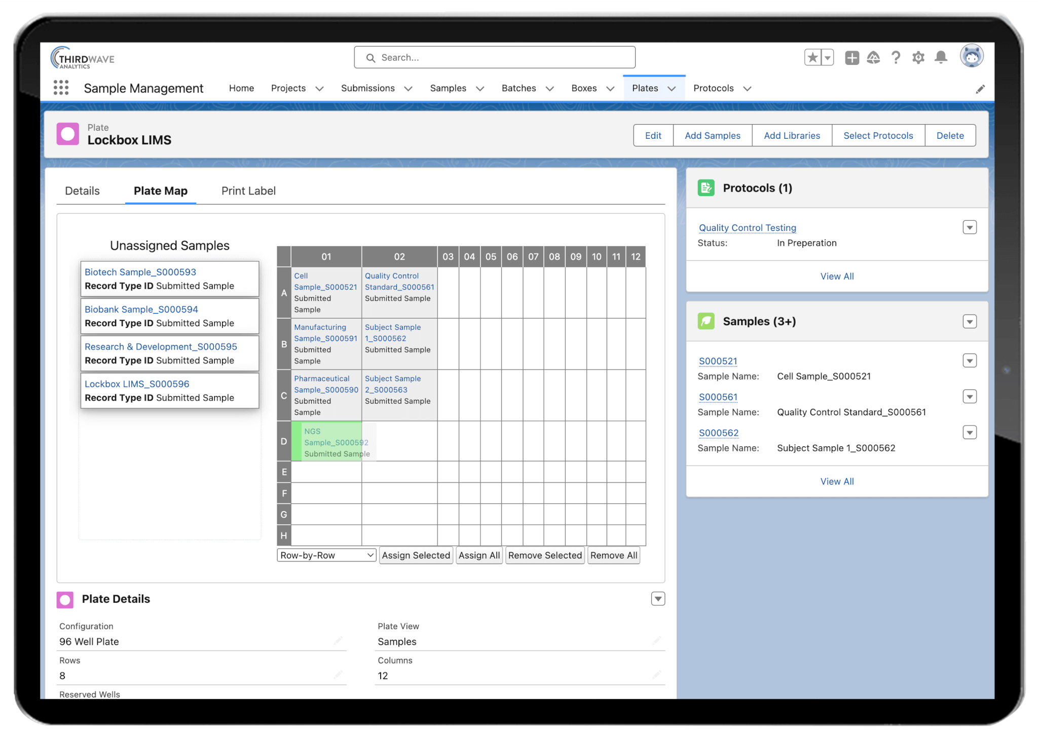 Introducing the Plate Map in Lockbox LIMS | Third Wave Analytics
