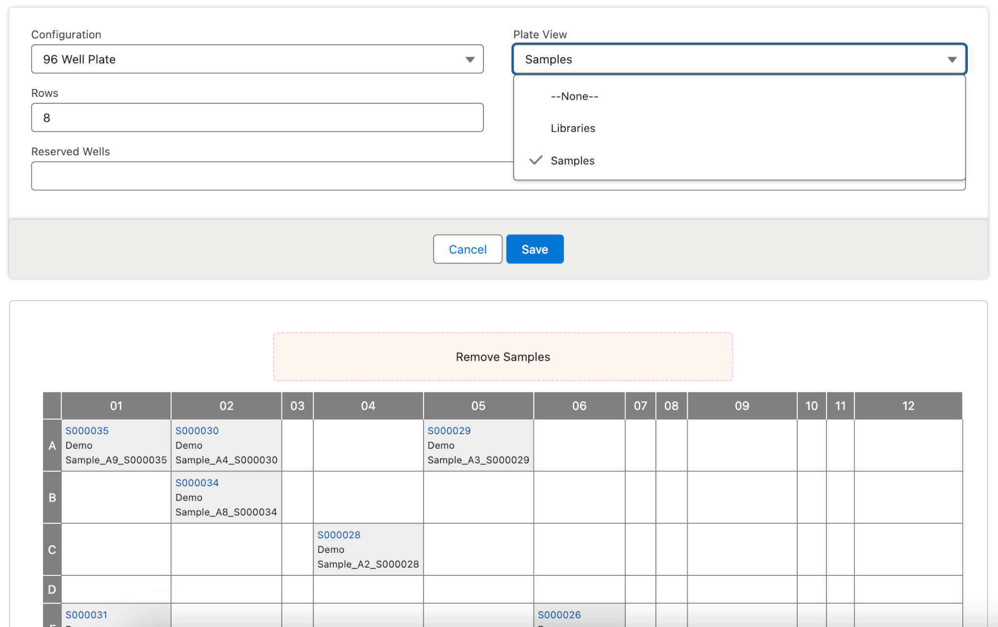 Lockbox LIMS sample and library tracking with plate map