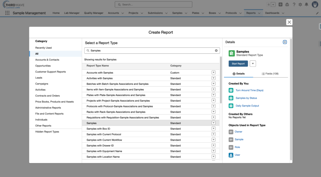 Create Report